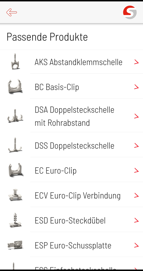 Screenshot der Schnabl App