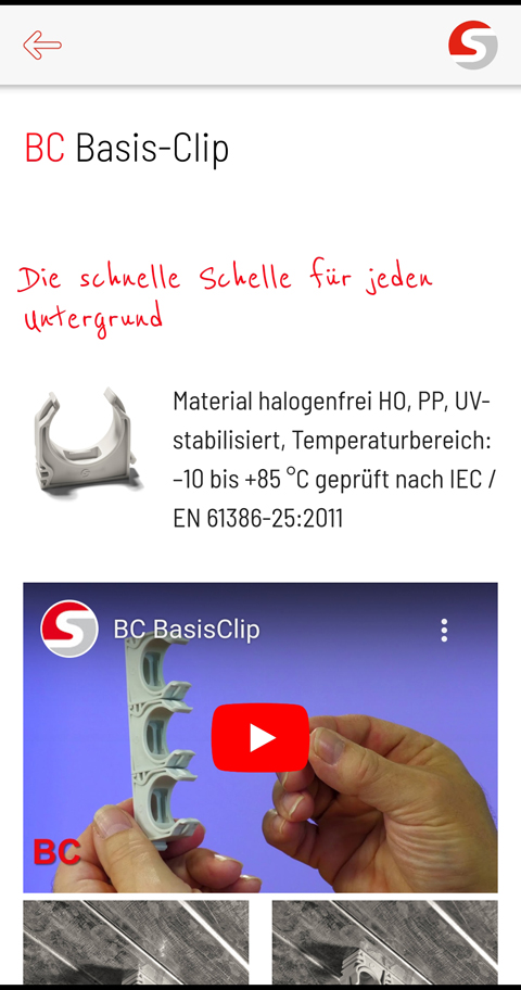 Screenshot der Schnabl App